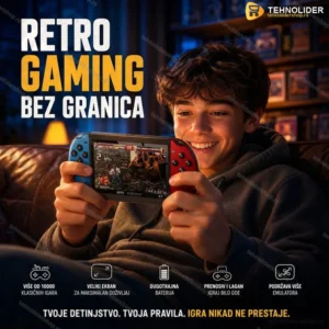 Portabl Konzola sa Retro Igrama X7 Plus – 5,1" Ekran i TV Izlaz