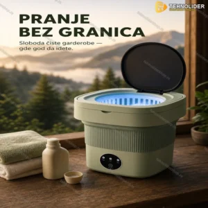 Prenosiva Električna Mašina za Veš 9L – Kompaktno Pranje Gde God Zatreba