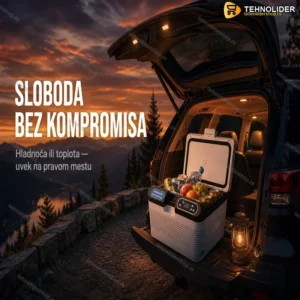 Prenosivi Auto Frižider 12L – Hlađenje i Grejanje 12V/220V