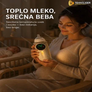 Prenosivi Grejač Flašica sa LED Displejom