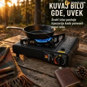 Prenosivi Plinski Rešo sa Kofrom – Kampovanje, Izleti i Outdoor Kuvanje