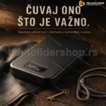 Prenosni sef za pištolj sa sajlom i brojčanikom