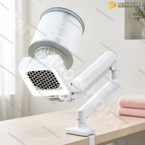 Profesionalni Aspirator za Nokte sa HEPA Filterom i LED Lampom 40W – Stoni Usisivač Prašine za Manikir i Pedikir
