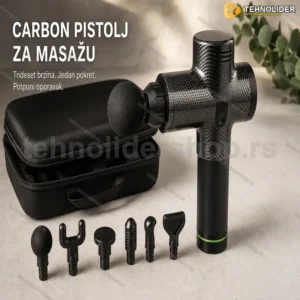 Profesionalni Pistolj za Masažu CARBON