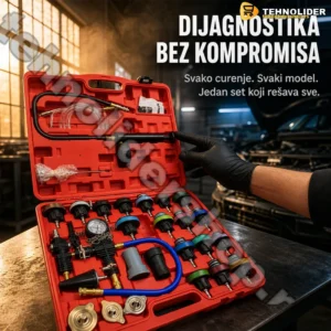 Profesionalni tester pritiska rashladnog sistema — veliki set