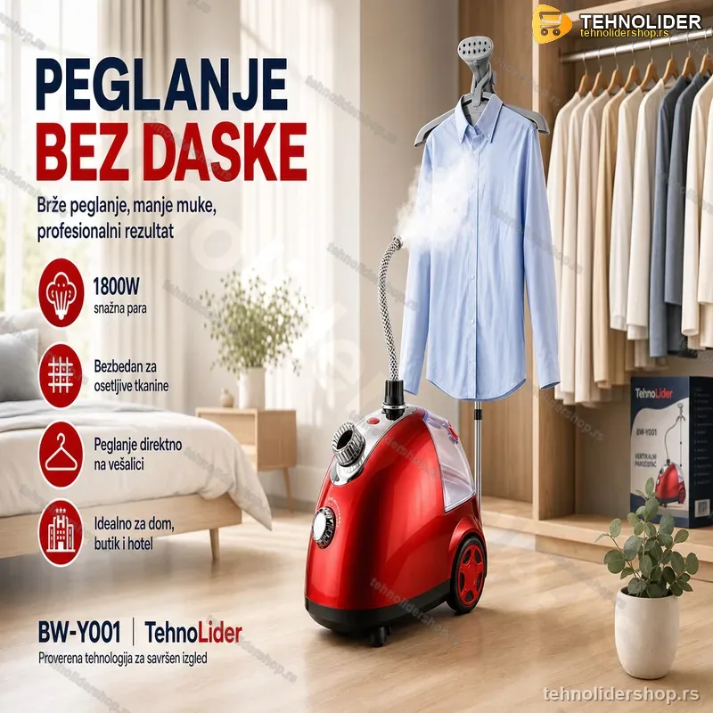 Profesionalni Vertikalni Paročistač i Pegla na Paru Profesionalni Vertikalni Paročistač i Pegla na Paru