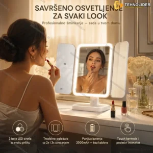 Profi Punjivo Ogledalo za Šminku sa LED svetlom