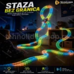 Promenljiva Staza sa LED Svetlećim Trkačkim Automobilom