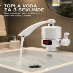 Protočni bojler sa slavinom i LCD displejem za sudoperu