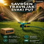 Prskalica za Travnjak sa 360° Rotacijom i 12 Mlaznica