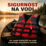 Prsluk za Spasavanje za Odrasle – Univerzalni Sigurnosni Prsluk sa Pištaljkom za Čamac, Ribolov i Vodene Sportove