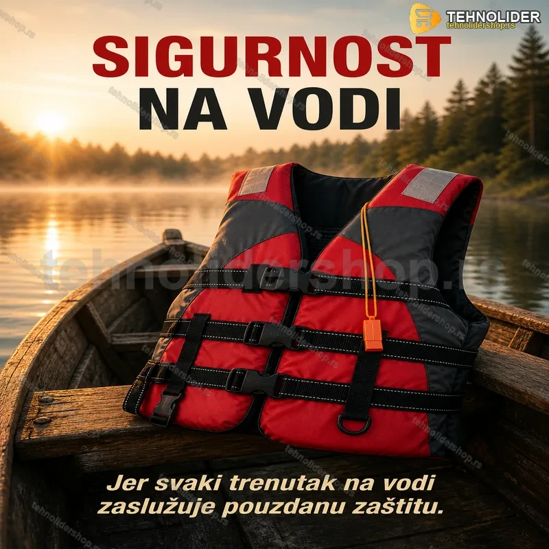 Prsluk za Spasavanje za Odrasle – Univerzalni Sigurnosni Prsluk sa Pištaljkom za Čamac, Ribolov i Vodene Sportove Prsluk za Spasavanje za Odrasle – Univerzalni Sigurnosni Prsluk sa Pištaljkom za Čamac, Ribolov i Vodene Sportove