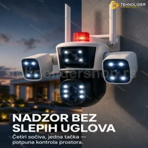 PTZ bullet kamera 25MP sa 4 sočiva i 4K rezolucijom
