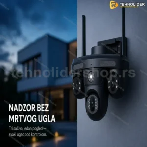 PTZ Kamera za Nadzor sa Tri Sočiva i 12MP Rezolucijom