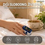 Pulsni OKSIMETAR uređaj koji meri količinu kiseonika u krvi i puls