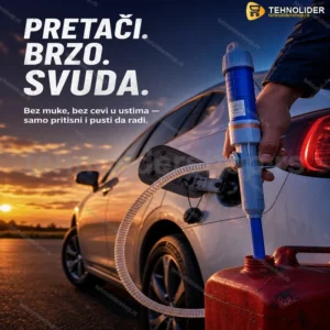Pumpa za Pretakanje Goriva i Tečnosti na Baterije – Do 8L/min