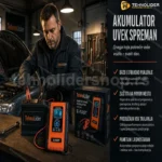 Punjač i održavač akumulatora 12V/24v sa 7 programa punenja