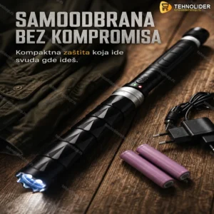 Punjiva elektrošoker palica za ličnu samoodbranu
