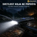 Punjiva LED lampa za bicikl — vodootporna, 6 modova