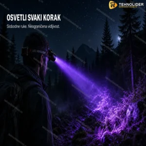 Punjiva Naglavna Lampa Sa UV Svetlom, Zumom i IPX68 Zaštitom
