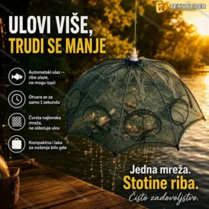 Umbrella Net - Rasklopiva mreža za brzo i lako hvatanje riba