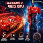 Munja McQueen robot RC auto transformers na daljinski-Cars Auto Robot Transformers