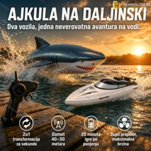 Ajkula gliser na daljinski 2u1
