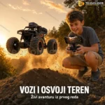 RC Džip na daljinski sa HD kamerom i live prenosom – ABS + metal suspenzija