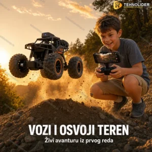 RC Džip na daljinski sa HD kamerom i live prenosom – ABS + metal suspenzija