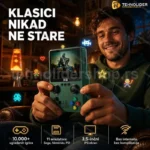 Retro džepna konzola X6 sa 10.000+ igrica i 11 emulatora — 3.5 inča ekran