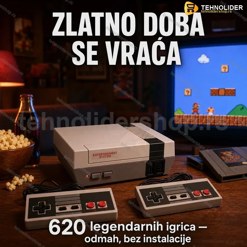 Nintendo Konzola sa 620 Igrica - Retro Nintendo Konzola sa 620 Igrica - Retro