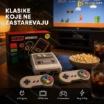 Retro konzola sa HDMI izlazom i 621 ugrađenom igricom — 2 kontrolera u setu