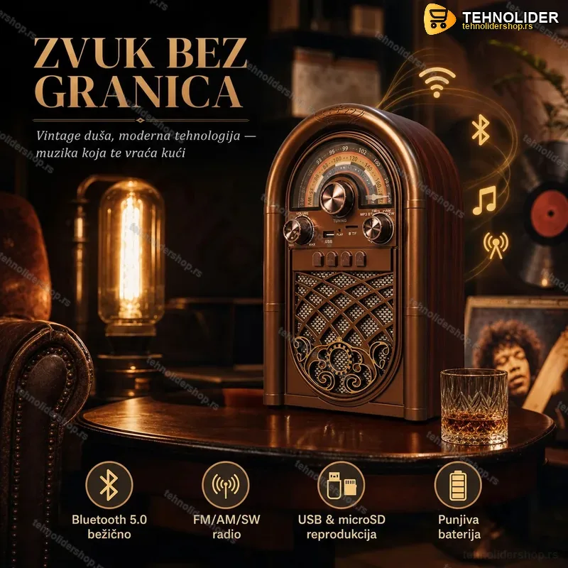 Retro radio Bluetooth zvučnik R-1950BTL Retro radio Bluetooth zvučnik R-1950BTL