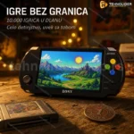 Retro Ručna Konzola LJQ-8255 sa 10.000+ Igrica | 5.1 inč LCD ekran