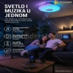 RGB LED Plafonjera sa Ugrađenim Bluetooth Zvučnikom i Daljinskim Upravljačem