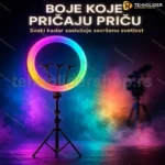 RGB ring svetlo 45 cm — profesionalno prstenasto svetlo za snimanje