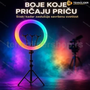RGB ring svetlo 45 cm — profesionalno prstenasto svetlo za snimanje