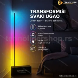 RGB Ugaona Lampa sa 300+ Efekata Boja i Daljinskim Upravljačem