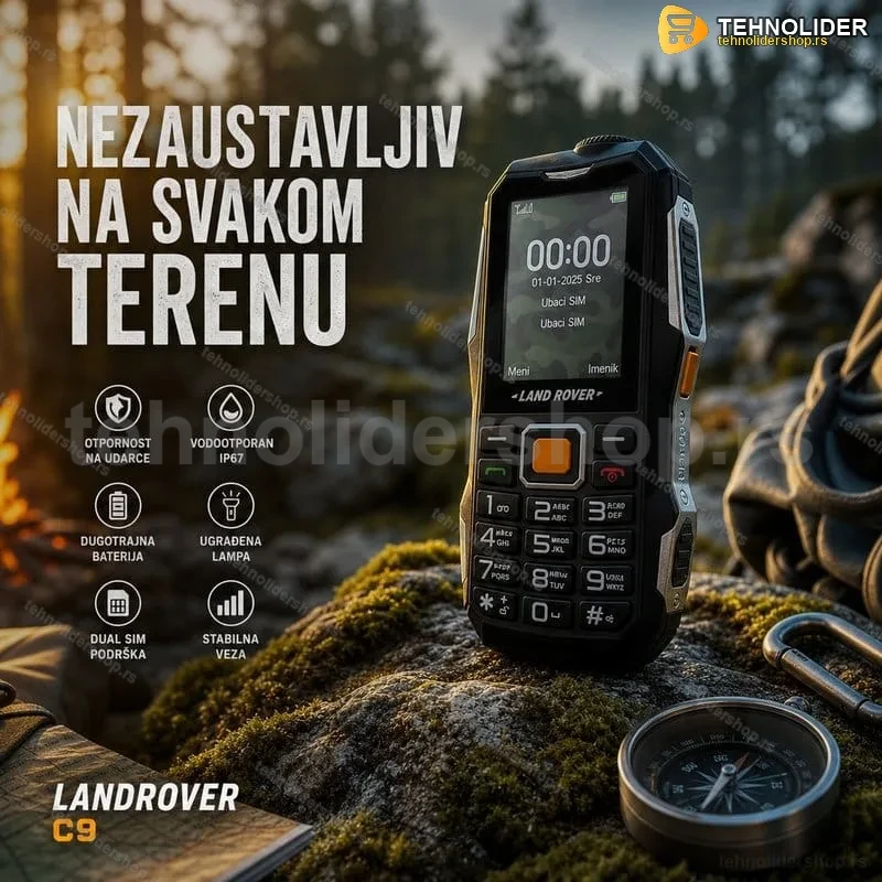 Landrover telefon C9 dual sim Srpski meni Landrover telefon C9 dual sim Srpski meni