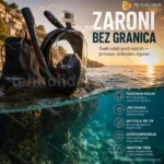 Ronilačka maska za ronjenje sa dve disaljke — crna