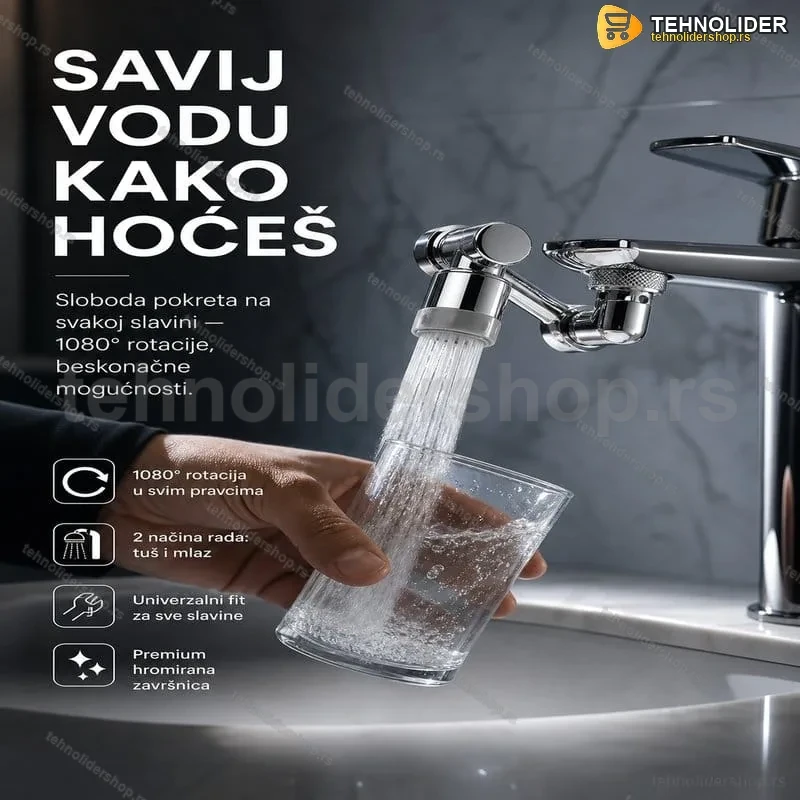 Rotirajući adapter slavine Splasher Rotirajući adapter slavine Splasher