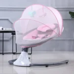 Roza električna njihalica za bebe sa Bluetoothom
