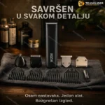 Rozia HQ5300 trimer 5u1 sa 8 nastavaka za lice i kosu