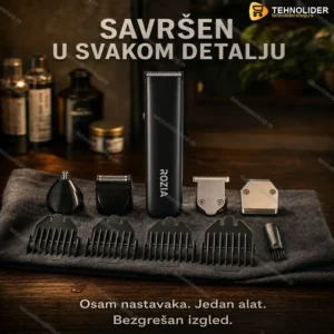 Rozia HQ5300 trimer 5u1 sa 8 nastavaka za lice i kosu