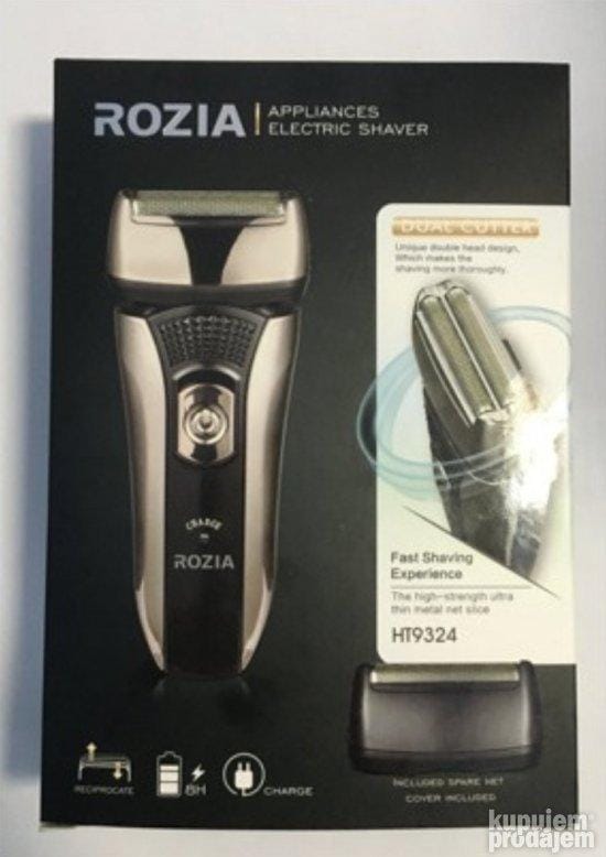 Rozia HT-9324 električni brijač sa mrežicom i trimerom električni brijač - prednja strana