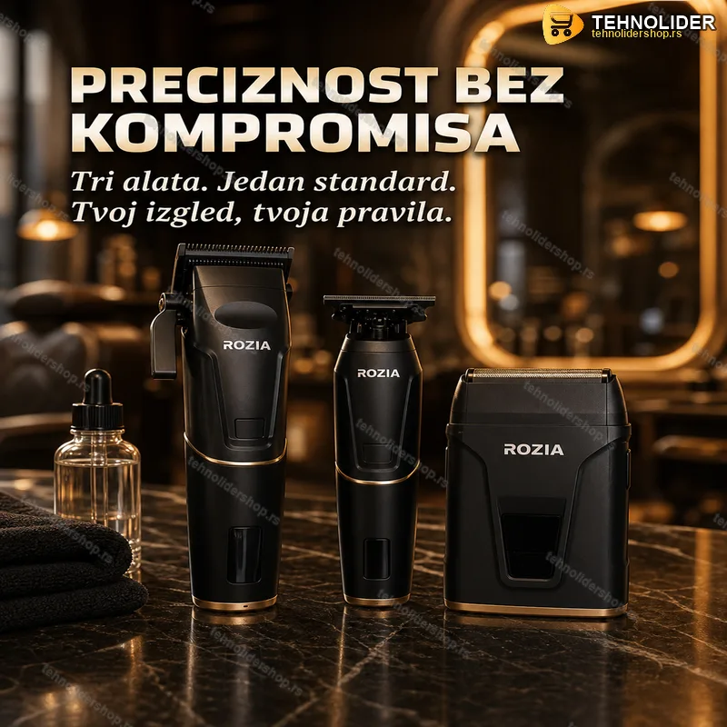 Rozia HT-9543 set mašinica za šišanje 3u1 bežični Rozia HT-9543 set mašinica za šišanje 3u1 bežični