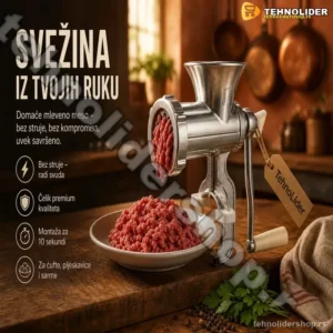 Ručna Mašina za Mlevenje Mesa – Klasična, Bez Struje