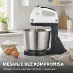Ručni Mikser sa Metalnom Posudom 2L