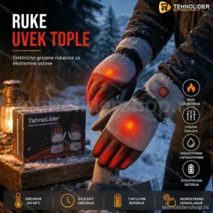 Rukavice sa Grejačima 5000mAh — Infracrveno Grejanje, 3 Nivoa Temperature