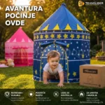 Šator za decu – Plavi/Crveni